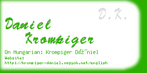 daniel krompiger business card